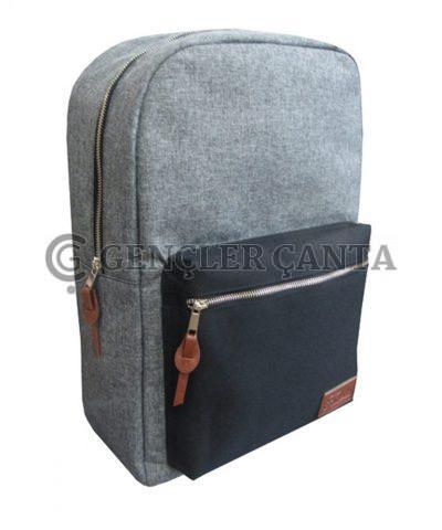 INQ GRİ-SİYAH SIRT ÇANTASI - Görsel 3