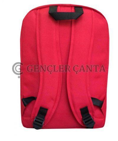 INQ KIRMIZI-SİYAH SIRT ÇANTASI - Görsel 4