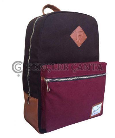 GBC KAHVERENGİ-BORDO SIRT ÇANTASI — изображение 2