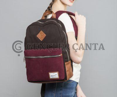 GBC KAHVERENGİ-BORDO SIRT ÇANTASI — изображение 6