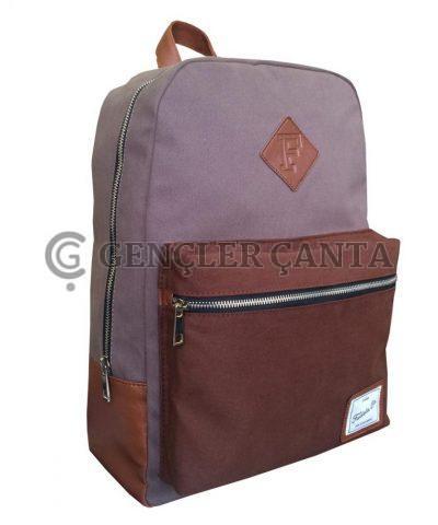 GBC KÜL RENGİ-AÇIK KAHVERENGİ SIRT ÇANTASI - Görsel 2