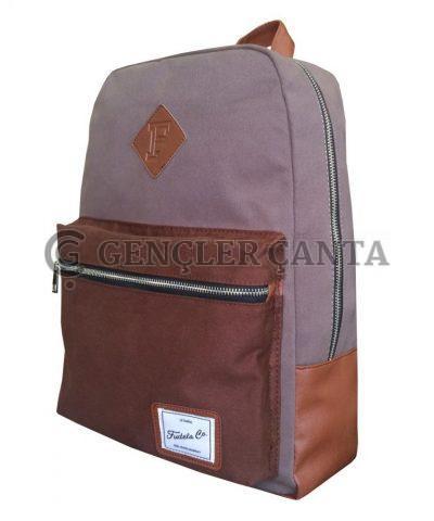 GBC KÜL RENGİ-AÇIK KAHVERENGİ SIRT ÇANTASI - Görsel 3