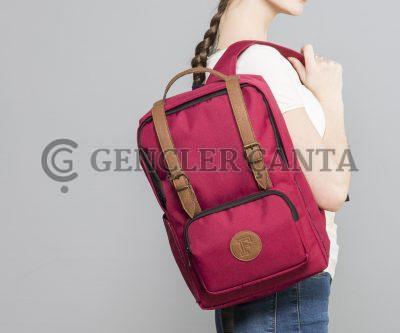 BKS Burgunderroter Rucksack – Bild 4