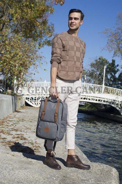 BKS GRİ SIRT ÇANTASI - Görsel 6