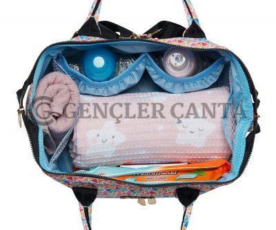 RENKLİ DESENLİ ANNE BEBEK ÇANTALARI GNCZ 5025 — изображение 4