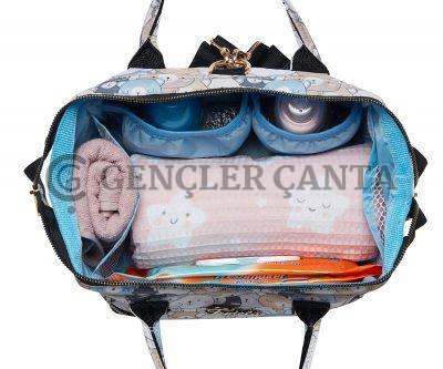 Bolso madre-bebé con estampado de osito de peluche Fudela - Imagen 5