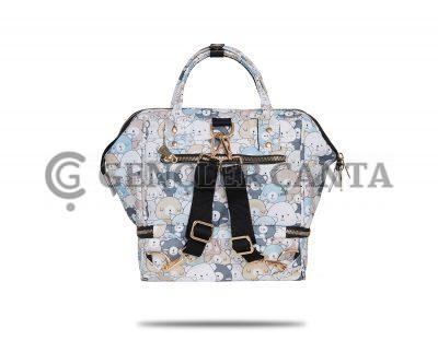 Bolso madre-bebé con estampado de osito de peluche Fudela - Imagen 3