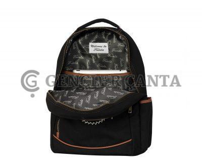 Denim College Siyah Sırt Çantası - Görsel 5