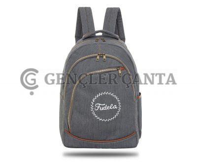 Denim College Gri Sırt Çantası - Görsel 1