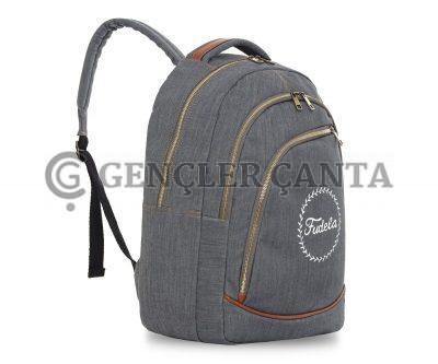 Denim College Gri Sırt Çantası - Görsel 2