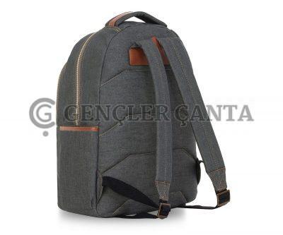 Denim College Koyu Gri Sırt Çantası - Görsel 3
