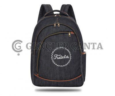 Denim College Lacivert Sırt Çantası - Görsel 1