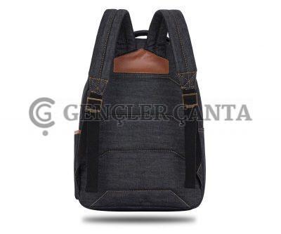 Denim-Rucksack in Marineblau – Bild 4