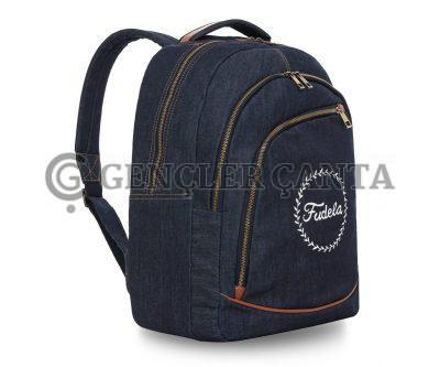 Denim College Kot Sırt Çantası - Görsel 2