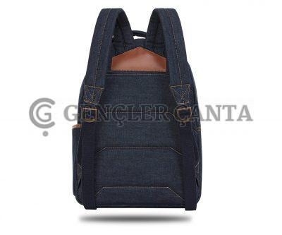 Denim College Kot Sırt Çantası - Görsel 4