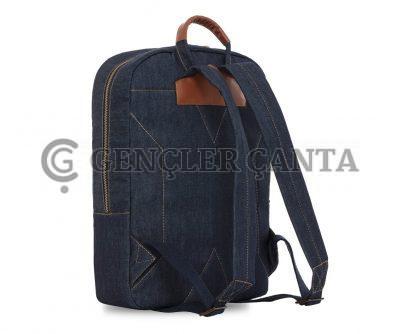 Рюкзак из джинсовой ткани в повседневном стиле — изображение 3