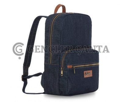 Denim Classic Kot Sırt Çantası - Görsel 2