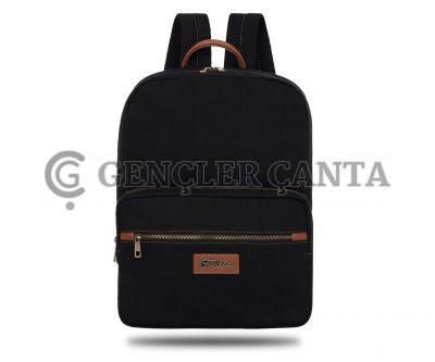 Denim Classic Siyah Sırt Çantası - Görsel 1