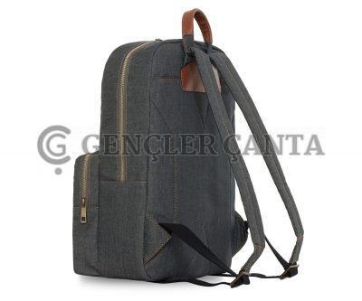 Denim Classic Rucksack in Dunkelgrau – Bild 3