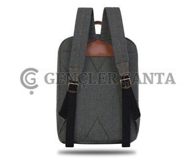 Denim Classic Rucksack in Dunkelgrau – Bild 4