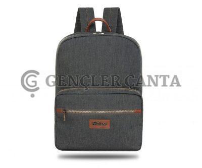 Denim Classic Koyu Gri Sırt Çantası - Görsel 1