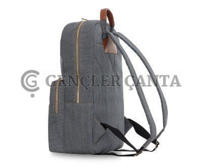 Denim Classic Gri Sırt Çantası - Görsel 3