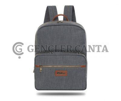 Denim Classic Gri Sırt Çantası - Görsel 1