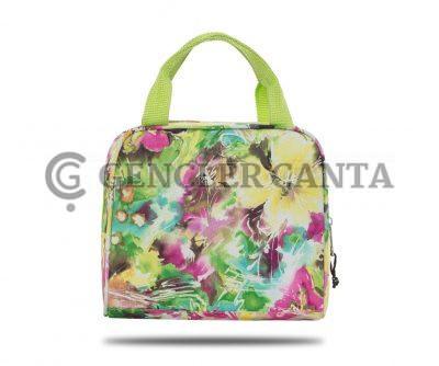 Lounch Color Yeşil Çiçek Beslenme Çantası - Görsel 3
