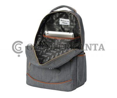 grauer Denim-Rucksack fürs College – Bild 5