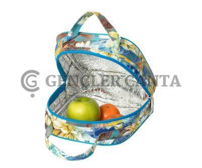 Kultige Lunchbox mit blauen Blumen – Bild 4