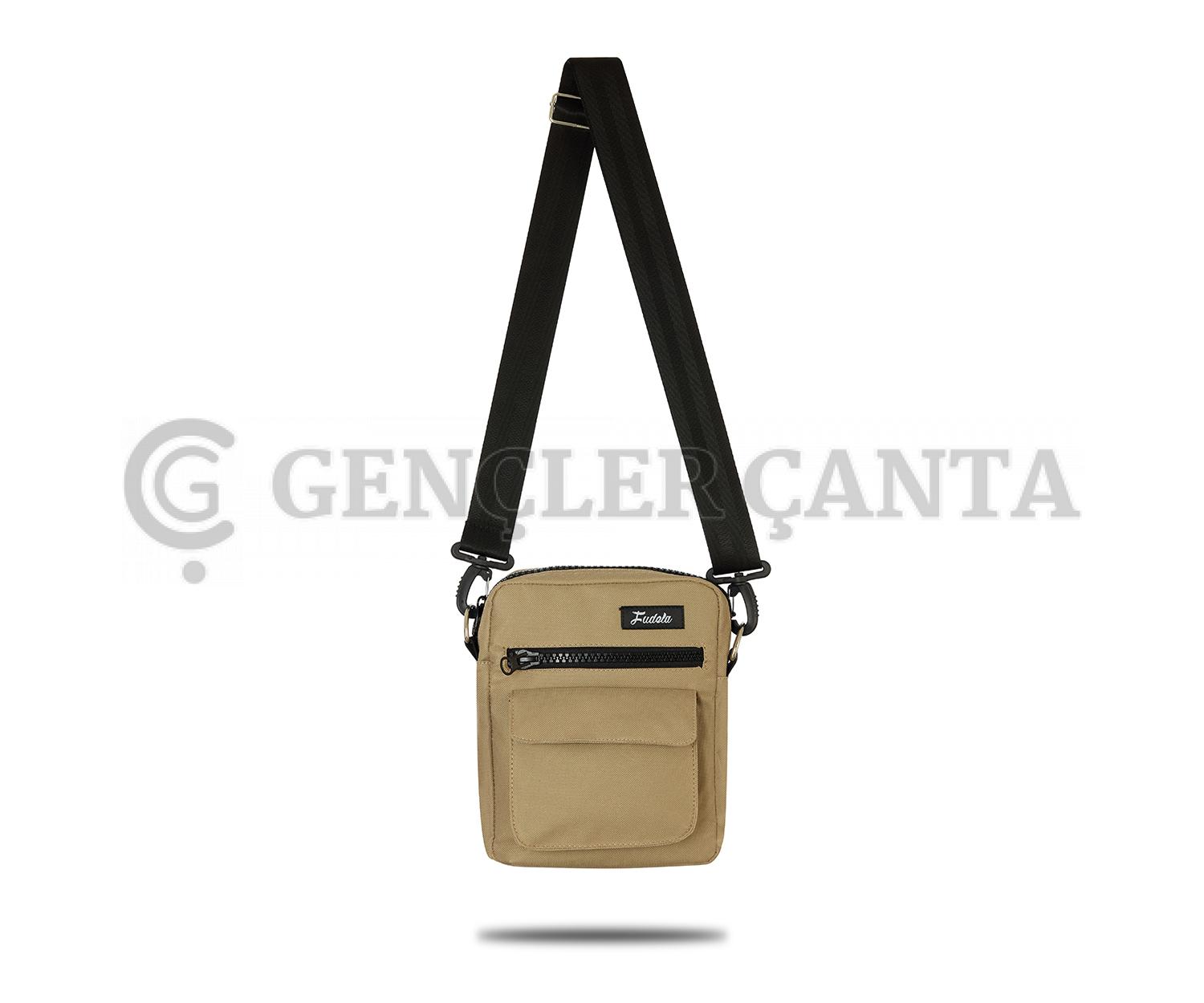 Fudela Çapraz Askılı Rahat Günlük Kullanım Omuz Çantası Krem