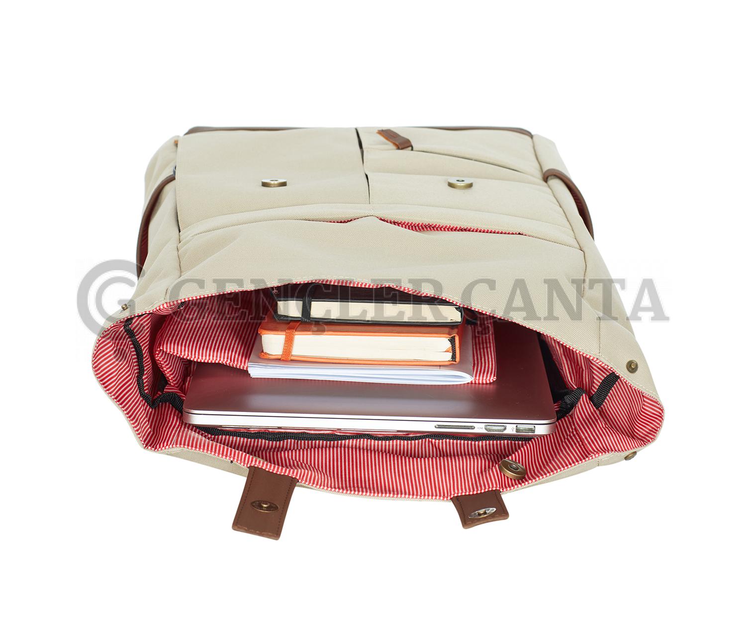 promosyon krem sırt çantası